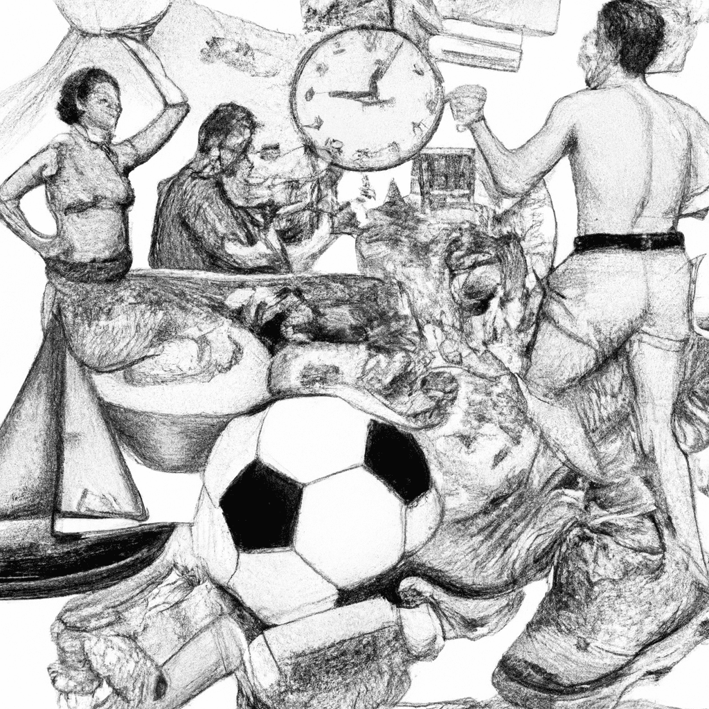 dibujo de cosas relacionadas con ahorro en deportes y actividades recreativas by norman rockwell black and withe high quality hyper detailed
