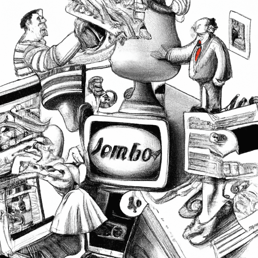 dibujo de cosas relacionadas con blogs y sitios web de finanzas personales que debes seguir by norman rockwell black and withe high quality hyper detailed 15