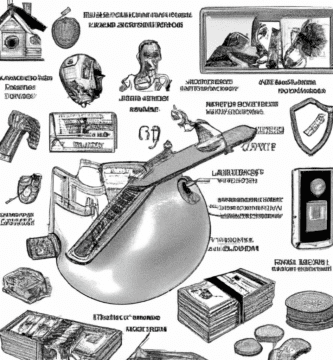 dibujo de cosas relacionadas con como diversificar tu fondo de emergencia en diferentes instrumentos financieros by norman rockwell black and withe high quality hyper detailed