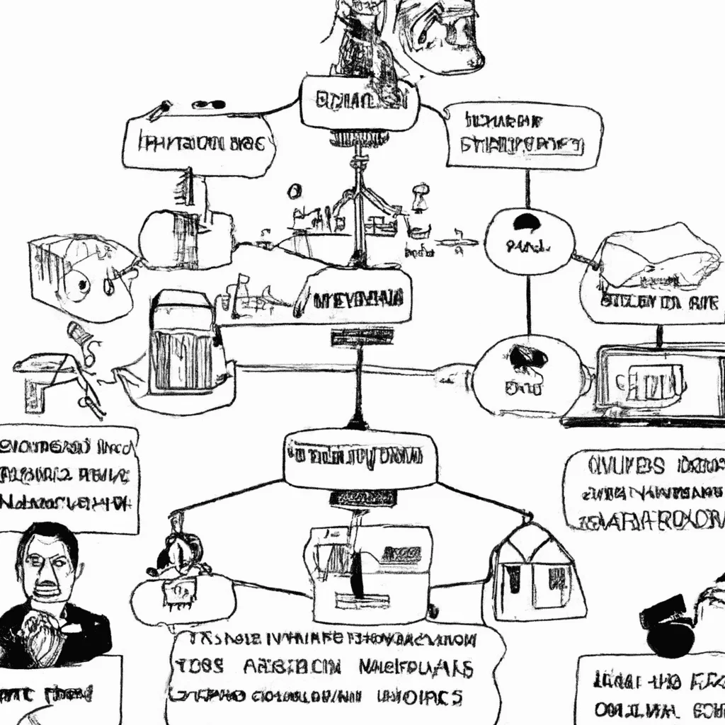 dibujo de cosas relacionadas con como elegir la estructura legal adecuada para tu negocio by norman rockwell black and withe high quality hyper detailed