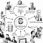 dibujo de cosas relacionadas con como elegir la mejor plataforma de inversion en criptomonedas by norman rockwell black and withe high quality hyper detailed