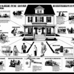 dibujo de cosas relacionadas con como obtener una hipoteca para inversiones inmobiliarias by norman rockwell black and withe high quality hyper detailed