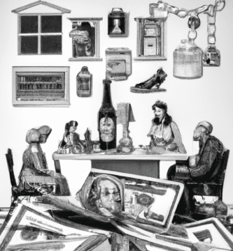 dibujo de cosas relacionadas con como utilizar la depreciacion para ahorrar en impuestos by norman rockwell black and withe high quality hyper detailed