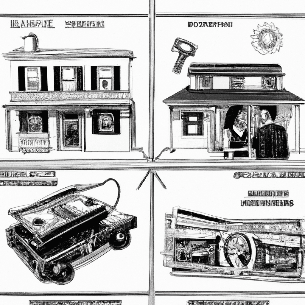 dibujo de cosas relacionadas con comprar vs alquilar consideraciones financieras by norman rockwell black and withe high quality hyper detailed