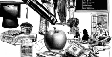 dibujo de cosas relacionadas con educacion financiera continua mantente actualizado by norman rockwell black and withe high quality hyper detailed