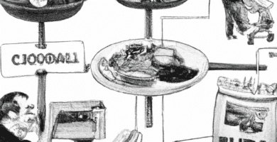 dibujo de cosas relacionadas con entendiendo el concepto de la falacia del costo hundido by norman rockwell black and withe high quality hyper detailed