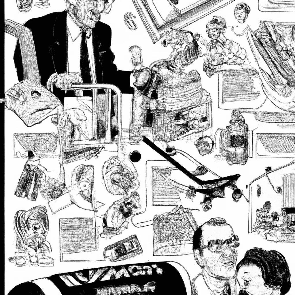 dibujo de cosas relacionadas con estrategias de ahorro para la jubilacion en funcion del riesgo y la rentabilidad by norman rockwell black and withe high quality hyper detailed