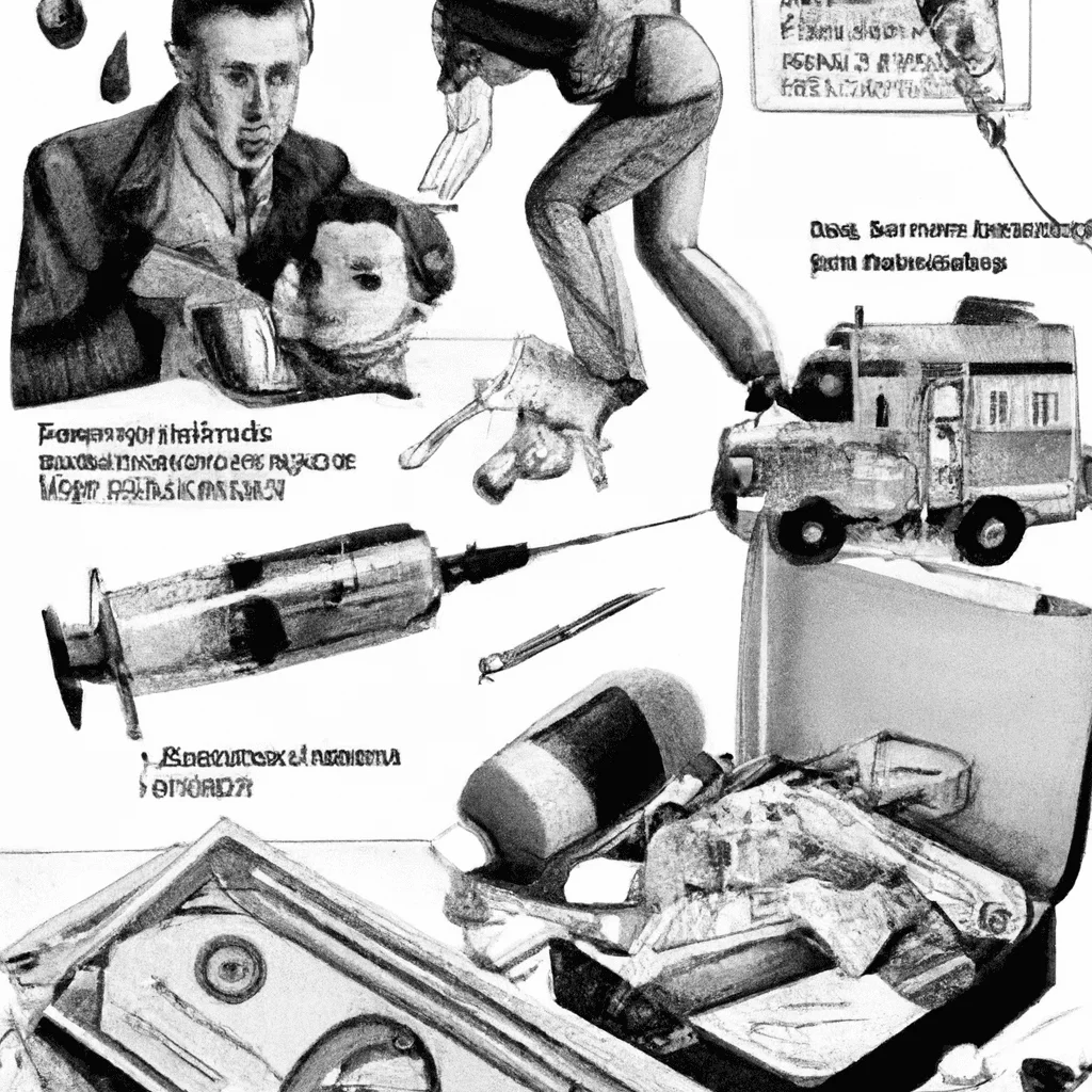 dibujo de cosas relacionadas con fondo de emergencia y salud como prepararte para gastos medicos imprevistos by norman rockwell black and withe high quality hyper detailed