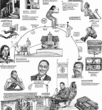 dibujo de cosas relacionadas con fuentes de capital de riesgo para emprendedores by norman rockwell black and withe high quality hyper detailed