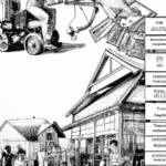 dibujo de cosas relacionadas con invertir en bienes raices a largo plazo como construir riqueza y generar ingresos pasivos by norman rockwell black and withe high quality hyper detailed