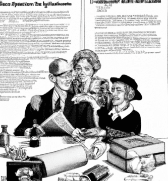 dibujo de cosas relacionadas con jubilacion y pensiones de viudedad como proteger a tu pareja en caso de fallecimiento by norman rockwell black and withe high quality hyper detailed