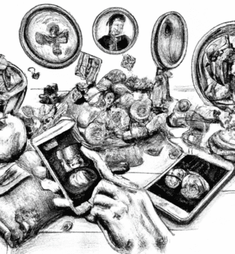 dibujo de cosas relacionadas con las mejores aplicaciones moviles para invertir en acciones criptomonedas y mas by norman rockwell black and withe high quality hyper detailed 1