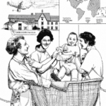 dibujo de cosas relacionadas con como utilizar los seguros de salud internacionales para viajar y vivir en el extranjero by norman rockwell black and withe high quality hyper detailed