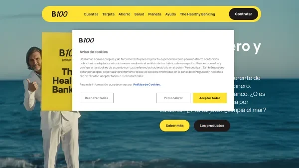 B100 - Healthy Banking Vista completa de B100 mostrando el concepto de banca saludable