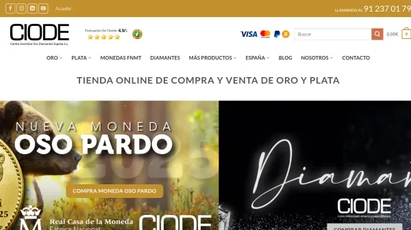 Vista completa de CIODE metales preciosos