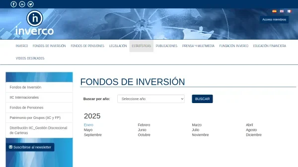 Estadísticas de INVERCO sobre rendimientos a largo plazo de diferentes activos