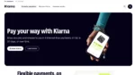 Interfaz de Klarna (neobanco sueco con cuenta de ahorro)