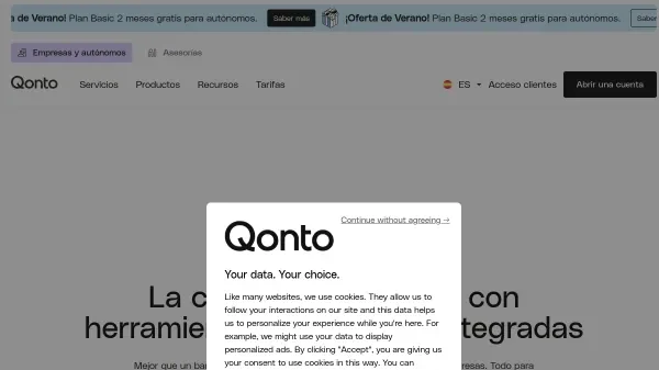Qonto Plataforma Qonto para gestión empresarial