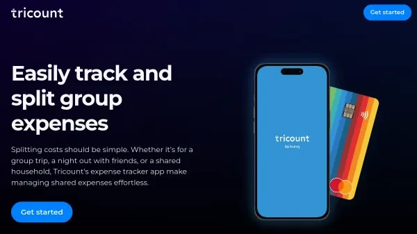 Interfaz de Tricount mostrando alertas presupuestarias para gastos en pareja
