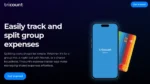 Interfaz de Tricount mostrando cómo dividir gastos y cuentas en pareja